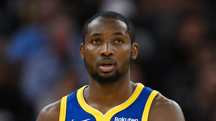 Jonathan Kuminga looks on against the Phoenix Suns in the third quarter at Chase Center Jonathan Kuminga looks on against the Phoenix Suns in the third quarter at Chase Center