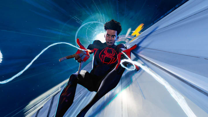 Spider-Man/Miles Morales (Shameik Moore) in Columbia Pictures and Sony Pictures Animations SPIDER-MAN: ACROSS THE SPIDER-VERSE.
