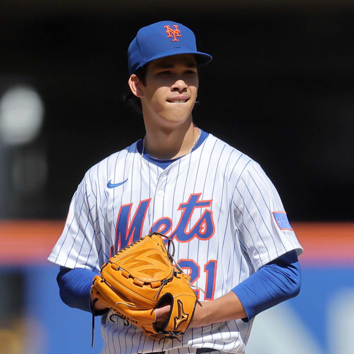 New York Mets starting pitcher Jonah Tong