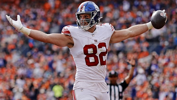 Former New York Giants tight end Daniel Bellinger (82)