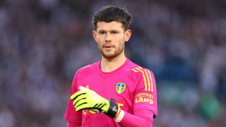 Illan Meslier, gardien français de Leeds United. Illan Meslier, gardien français de Leeds United.