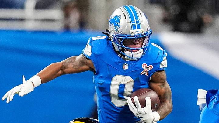 Detroit Lions running back Jahmyr Gibbs will be one of the first five players picked in 2026 fantasy football drafts.