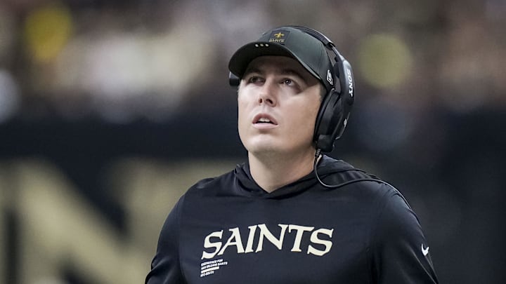 New Orleans Saints coach Kellen Moore New Orleans Saints coach Kellen Moore
