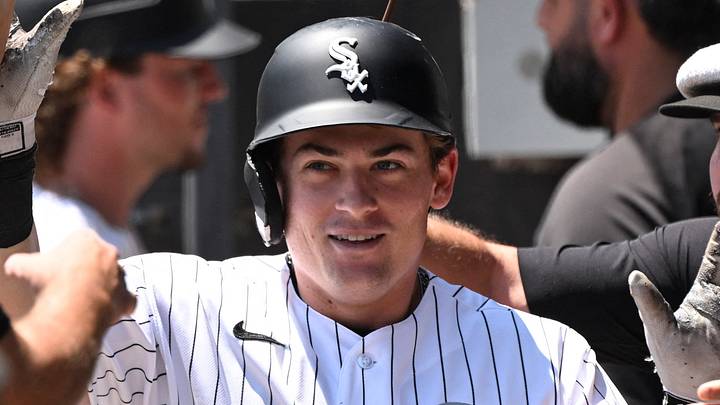 Jul 12, 2026; Chicago, Illinois, USA; Chicago White Sox left fielder Sam Antonacci (17) celebrates in the dugout after hitting a home run during the first inning against the Athletics at Rate Field. Mandatory Credit: Matt Marton-Imagn Images Jul 12, 2026; Chicago, Illinois, USA; Chicago White Sox left fielder Sam Antonacci (17) celebrates in the dugout after hitting a home run during the first inning against the Athletics at Rate Field. Mandatory Credit: Matt Marton-Imagn Images