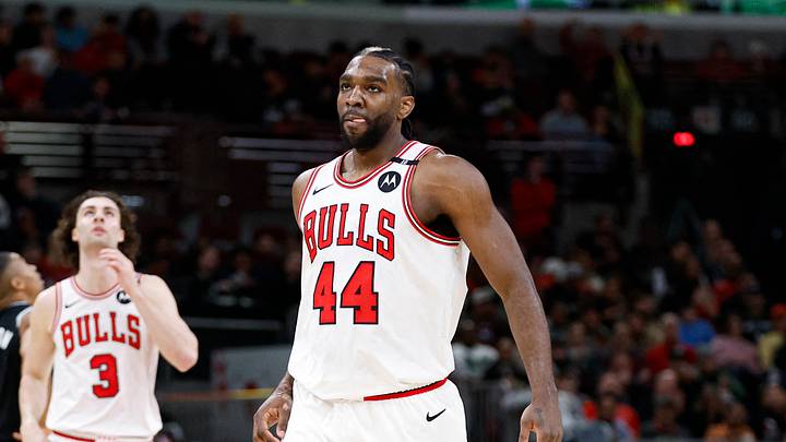 Jan 6, 2025; Chicago, Illinois, USA; Chicago Bulls forward Patrick Williams (44) reacts after scoring against the San Antonio Spurs during the first half at United Center. Mandatory Credit: Kamil Krzaczynski-Imagn Images Jan 6, 2025; Chicago, Illinois, USA; Chicago Bulls forward Patrick Williams (44) reacts after scoring against the San Antonio Spurs during the first half at United Center. Mandatory Credit: Kamil Krzaczynski-Imagn Images