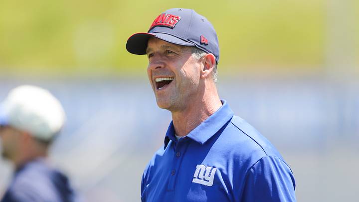 New York Giants - head coach John Harbaugh