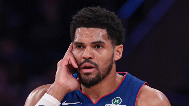 Feb 19, 2026; New York, New York, USA; Detroit Pistons forward Tobias Harris (12): Vincent Carchietta-Imagn Images Feb 19, 2026; New York, New York, USA; Detroit Pistons forward Tobias Harris (12): Vincent Carchietta-Imagn Images