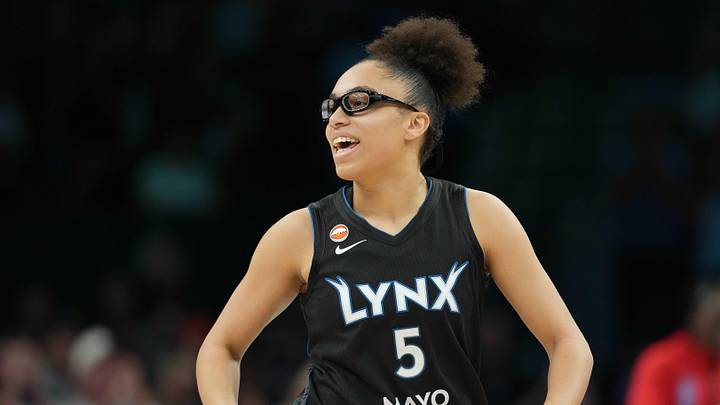 May 27, 2026; Minneapolis, Minnesota, USA; Minnesota Lynx guard Olivia Miles (5) reacts after making a shot against the Atlanta Dream in the first half at Target Center. Mandatory Credit: Jesse Johnson-Imagn Images May 27, 2026; Minneapolis, Minnesota, USA; Minnesota Lynx guard Olivia Miles (5) reacts after making a shot against the Atlanta Dream in the first half at Target Center. Mandatory Credit: Jesse Johnson-Imagn Images