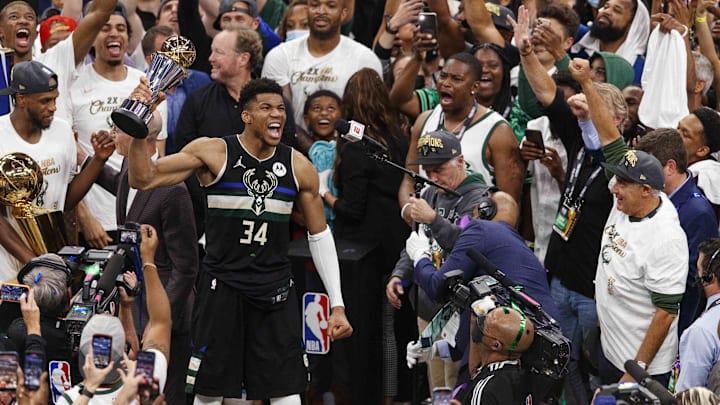 Milwaukee Bucks forward Giannis Antetokounmpo.