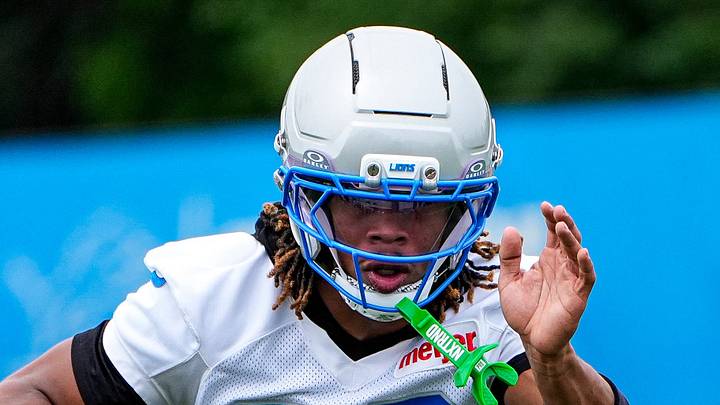 Detroit Lions cornerback Keith Abney II (28).