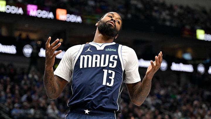 Jan 1, 2026; Dallas, Texas, USA; Dallas Mavericks forward Naji Marshall (13) reacts to a missed shot during the game between the Mavericks and the 76ers at American Airlines Center. Mandatory Credit: Jerome Miron-Imagn Images Jan 1, 2026; Dallas, Texas, USA; Dallas Mavericks forward Naji Marshall (13) reacts to a missed shot during the game between the Mavericks and the 76ers at American Airlines Center. Mandatory Credit: Jerome Miron-Imagn Images