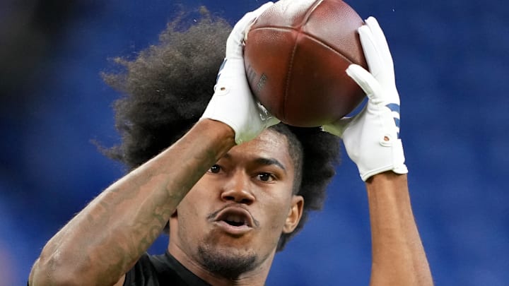 Texas A&M wideout KC Concepcion (WO16). Mandatory Credit: Kirby Lee-Imagn Images