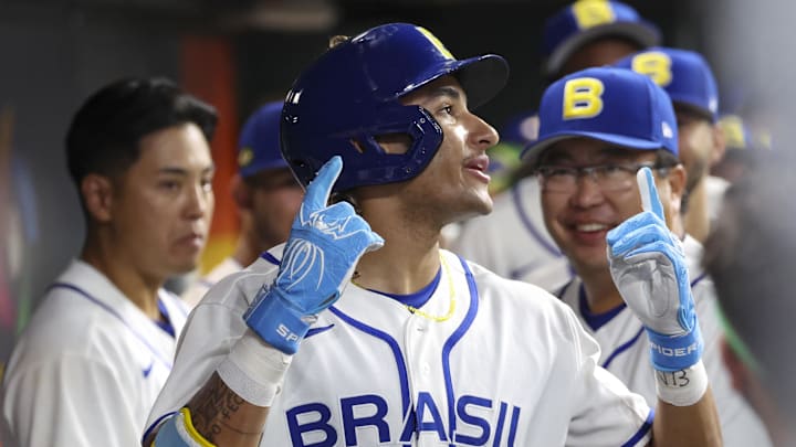 Brazil outfielder Lucas Ramirez (24) 