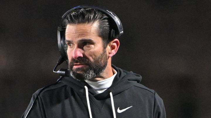 Nov 29, 2025; Durham, North Carolina, USA; Duke Blue Devils head coach Manny Diaz looks on against the Wake Forest Demon Deacons during the fourth quarter at Wallace Wade Stadium. Mandatory Credit: Zachary Taft-Imagn Images Nov 29, 2025; Durham, North Carolina, USA; Duke Blue Devils head coach Manny Diaz looks on against the Wake Forest Demon Deacons during the fourth quarter at Wallace Wade Stadium. Mandatory Credit: Zachary Taft-Imagn Images