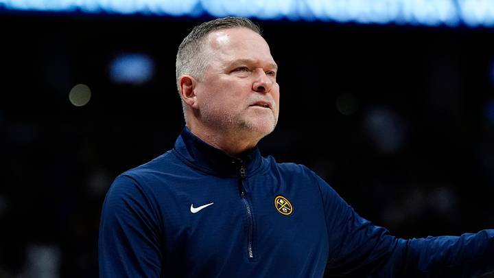 Mar 12, 2025; Denver, Colorado, USA; Denver Nuggets head coach Michael Malone during the second quarter against the Minnesota Timberwolves at Ball Arena. Mandatory Credit: Ron Chenoy-Imagn Images Mar 12, 2025; Denver, Colorado, USA; Denver Nuggets head coach Michael Malone during the second quarter against the Minnesota Timberwolves at Ball Arena. Mandatory Credit: Ron Chenoy-Imagn Images