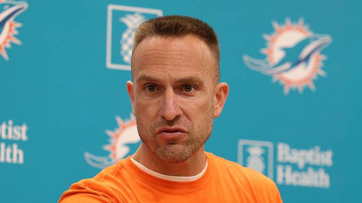 Miami Dolphins head coach Jeff Hafley Miami Dolphins head coach Jeff Hafley