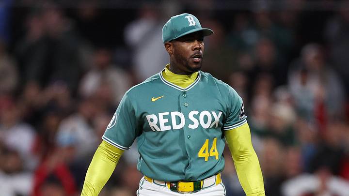 Boston Red Sox relief pitcher Aroldis Chapman (44) Mandatory Credit: Paul Rutherford-Imagn Images Boston Red Sox relief pitcher Aroldis Chapman (44) Mandatory Credit: Paul Rutherford-Imagn Images