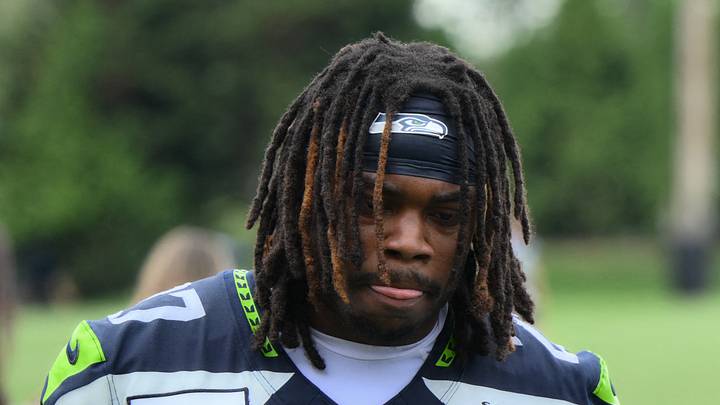 Seattle Seahawks running back Emanuel Wilson and offensive coordinator Brian Fleury. Seattle Seahawks running back Emanuel Wilson and offensive coordinator Brian Fleury.