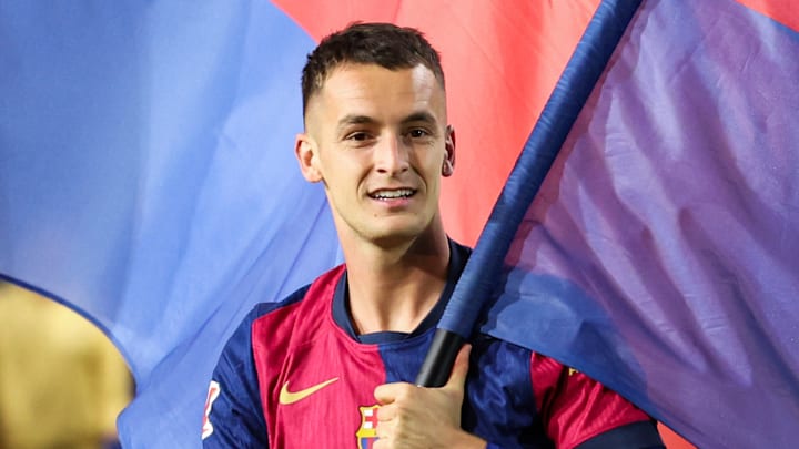 Marc Casadó lors du dernier match à Montjuic contre Villareal