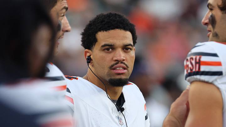 Aug 22, 2026; Cincinnati, Ohio, USA; Chicago Bears quarterback Caleb Williams (18) during the second quarter against the Cincinnati Bengals at Paycor Stadium. Mandatory Credit: Joseph Maiorana-Imagn Images Aug 22, 2026; Cincinnati, Ohio, USA; Chicago Bears quarterback Caleb Williams (18) during the second quarter against the Cincinnati Bengals at Paycor Stadium. Mandatory Credit: Joseph Maiorana-Imagn Images