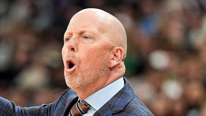 UCLA head coach Mick Cronin reacts to a play against Michigan State during the first half of Big Ten tournament quarterfinal at United Center in Chicago on Friday, March 13, 2026. UCLA head coach Mick Cronin reacts to a play against Michigan State during the first half of Big Ten tournament quarterfinal at United Center in Chicago on Friday, March 13, 2026.
