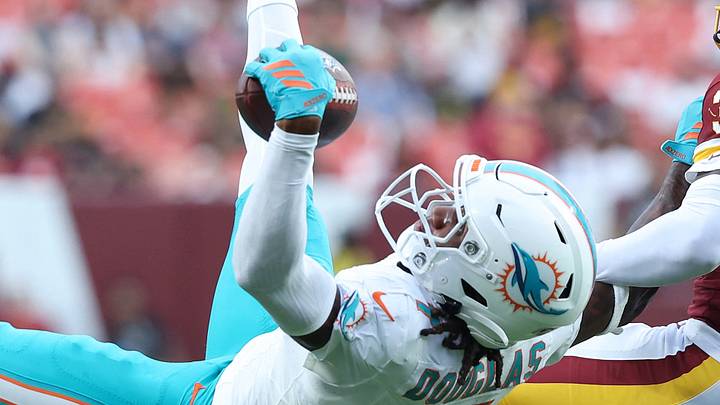 Miami Dolphins wide receiver Caleb Douglas Miami Dolphins wide receiver Caleb Douglas