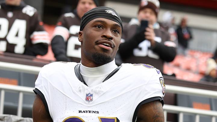 Nov 16, 2025; Cleveland, Ohio, USA; Baltimore Ravens wide receiver Devontez Walker (81) walks the sidelines during warm-ups prior to a game against the Cleveland Browns at Huntington Bank Field. Mandatory Credit: Scott Galvin-Imagn Images Nov 16, 2025; Cleveland, Ohio, USA; Baltimore Ravens wide receiver Devontez Walker (81) walks the sidelines during warm-ups prior to a game against the Cleveland Browns at Huntington Bank Field. Mandatory Credit: Scott Galvin-Imagn Images