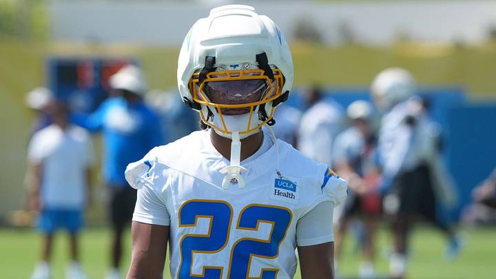 Jul 30, 2026; El Segundo, CA, USA; Los Angeles Chargers safety Genesis Smith (22) at training camp at The Bolt. Mandatory Credit: Kirby Lee-Imagn Images