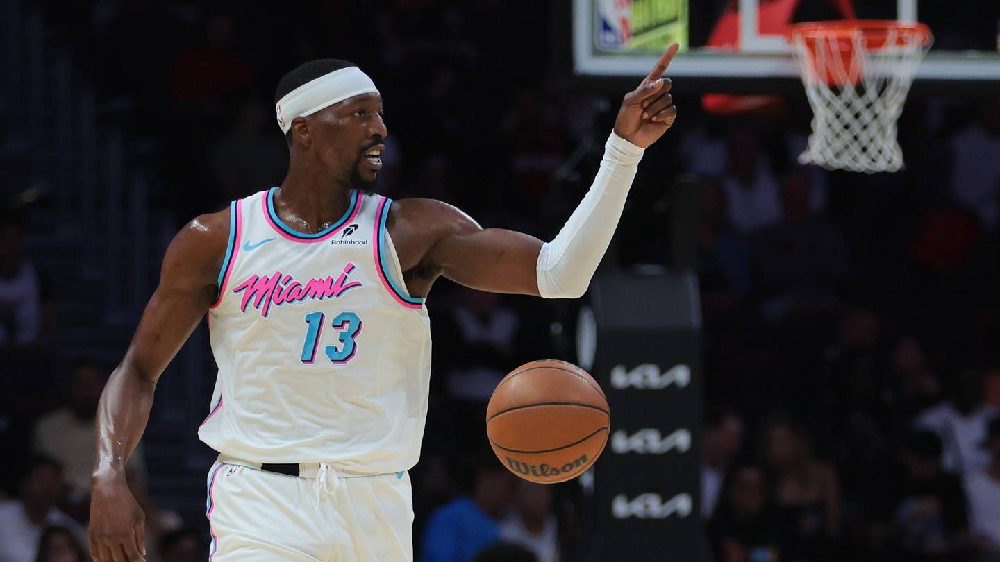 Bam Adebayo rocks A'ja Wilson's signature Nike sneaker for Heat game