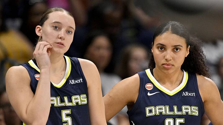 Dallas Wings guards Paige Bueckers and Azzi Fudd