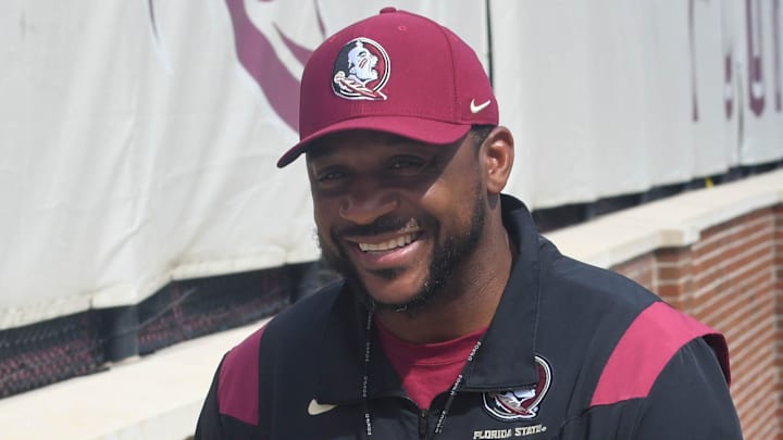 Florida State football and coaches players arrive for the fifth FSU spring football practice of the 2023 season on Thursday, March 23.

Patrick Surtain 1 Of 1