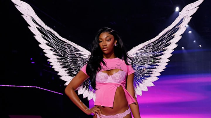 Angel Reese walked the Victoria’s Secret fashion show this week.