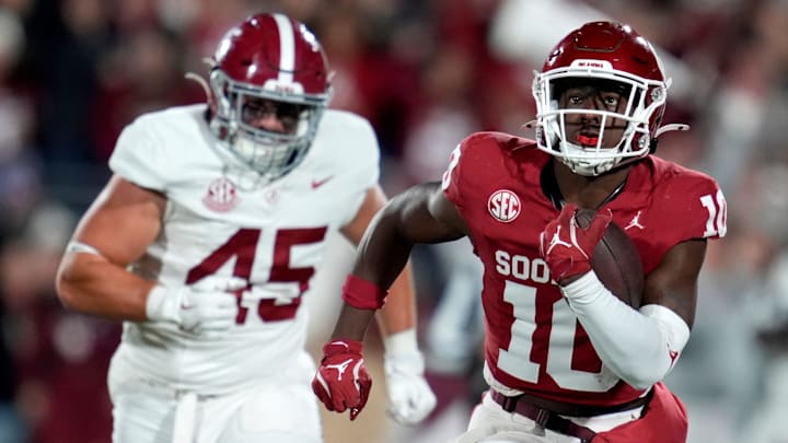 Oklahoma linebacker Kip Lewis returned an interception for a touchdown in the Sooners' victory over Alabama last year. Oklahoma linebacker Kip Lewis returned an interception for a touchdown in the Sooners' victory over Alabama last year.
