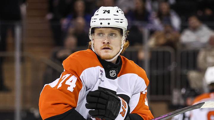 Feb 26, 2026; New York, New York, USA; Philadelphia Flyers right wing Owen Tippett (74) at Madison Square Garden. Mandatory Credit: Wendell Cruz-Imagn Images Feb 26, 2026; New York, New York, USA; Philadelphia Flyers right wing Owen Tippett (74) at Madison Square Garden. Mandatory Credit: Wendell Cruz-Imagn Images