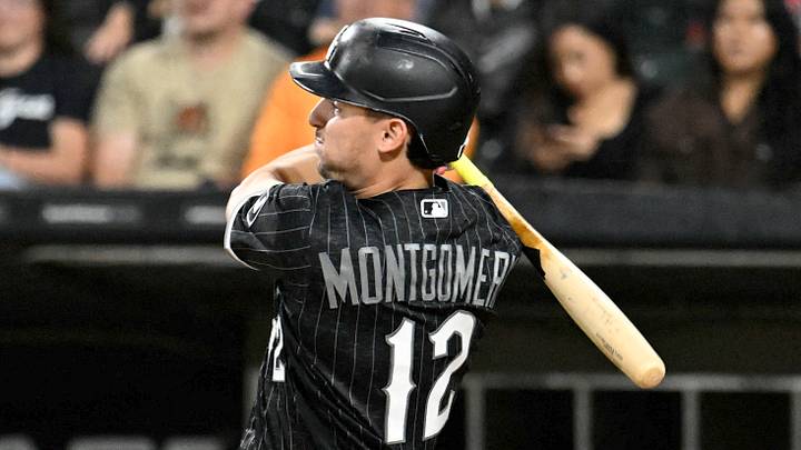 Sep 18, 2026; Chicago, Illinois, USA; Chicago White Sox shortstop Colson Montgomery (12) hits a three RBI double during the first inning against the Detroit Tigers at Rate Field. Mandatory Credit: Matt Marton-Imagn Images Sep 18, 2026; Chicago, Illinois, USA; Chicago White Sox shortstop Colson Montgomery (12) hits a three RBI double during the first inning against the Detroit Tigers at Rate Field. Mandatory Credit: Matt Marton-Imagn Images