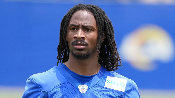 Los Angeles Rams receiver Tutu Atwell. Los Angeles Rams receiver Tutu Atwell.