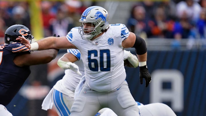 Detroit Lions offensive lineman Graham Glasgow (60).