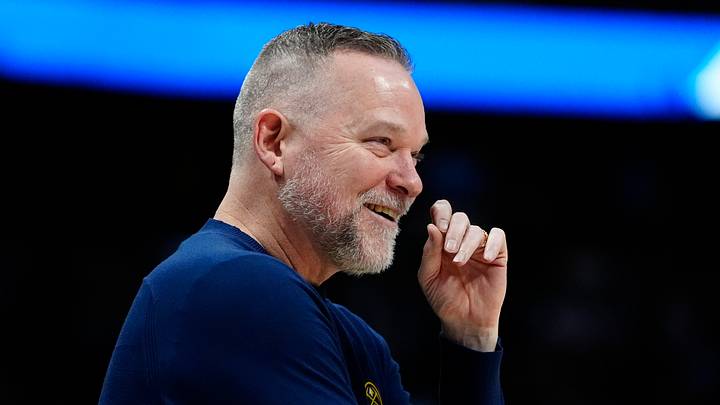 Mar 28, 2025; Denver, Colorado, USA; Denver Nuggets head coach Michael Malone reacts in the second half against the Utah Jazz at Ball Arena. Mandatory Credit: Ron Chenoy-Imagn Images Mar 28, 2025; Denver, Colorado, USA; Denver Nuggets head coach Michael Malone reacts in the second half against the Utah Jazz at Ball Arena. Mandatory Credit: Ron Chenoy-Imagn Images