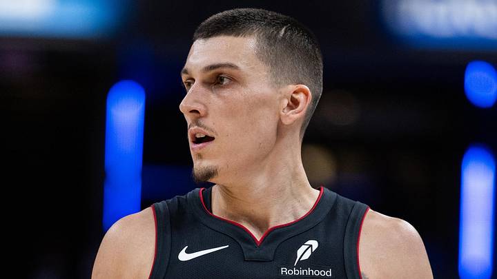Miami Heat guard Tyler Herro (14) in the second half against the Indiana Pacers at Gainbridge Fieldhouse on Mar 29, 2026.