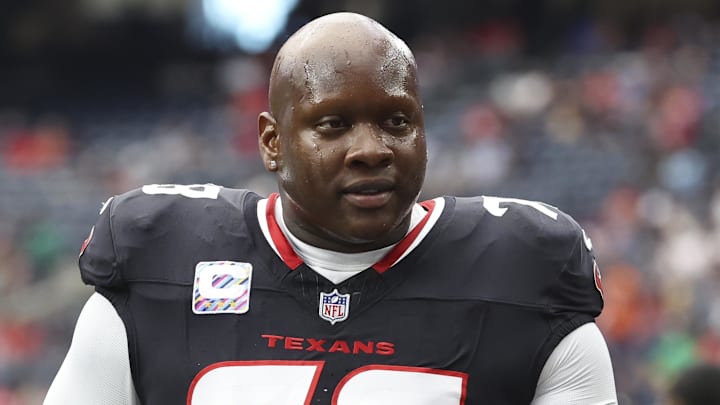 Sep 29, 2024; Houston, Texas, USA; Houston Texans offensive tackle Laremy Tunsil (78) during the game against the Jacksonville Jaguars at NRG Stadium. Mandatory Credit: Troy Taormina-Imagn Images Sep 29, 2024; Houston, Texas, USA; Houston Texans offensive tackle Laremy Tunsil (78) during the game against the Jacksonville Jaguars at NRG Stadium. Mandatory Credit: Troy Taormina-Imagn Images