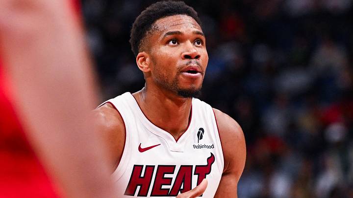 Miami Heat forward Giannis Antetokounmpo (7) looks on (Mandatory Credit: David Kirouac-Imagn Images) Miami Heat forward Giannis Antetokounmpo (7) looks on (Mandatory Credit: David Kirouac-Imagn Images)