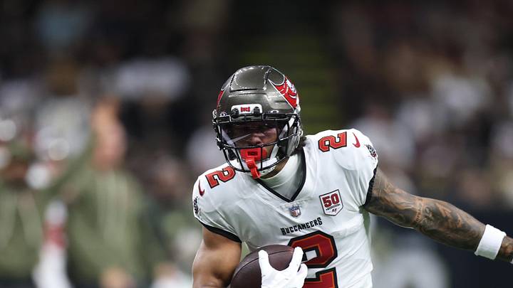 Tampa Bay Buccaneers wide receiver Emeka Egbuka was a third-round pick in the 2026 Pro Forecast Fantasy Draft. Tampa Bay Buccaneers wide receiver Emeka Egbuka was a third-round pick in the 2026 Pro Forecast Fantasy Draft.