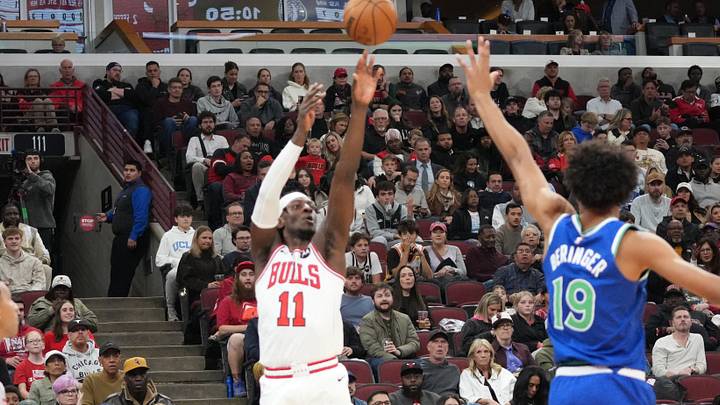 Oct 16, 2026; Chicago, Illinois, USA; Chicago Bulls forward Leonard Miller (11) Oct 16, 2026; Chicago, Illinois, USA; Chicago Bulls forward Leonard Miller (11)