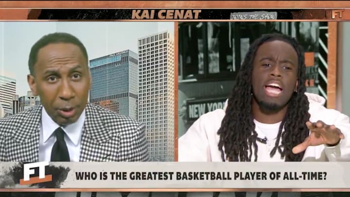 Stephen A. Smith and Kai Cenat debate LeBron versus MJ.