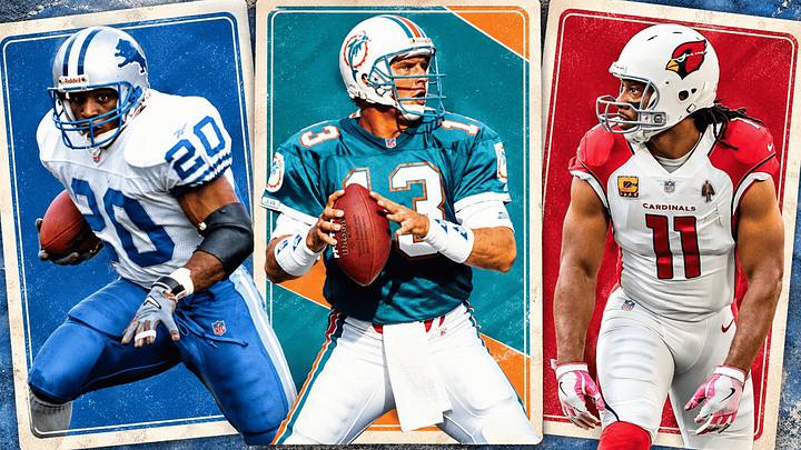 Barry Sanders, Dan Marino, and Larry Fitzgerald