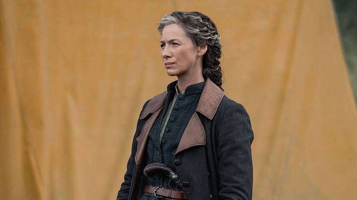 Caitríona Balfe (“Claire Fraser”) in Outlander season 8 episode 10. 