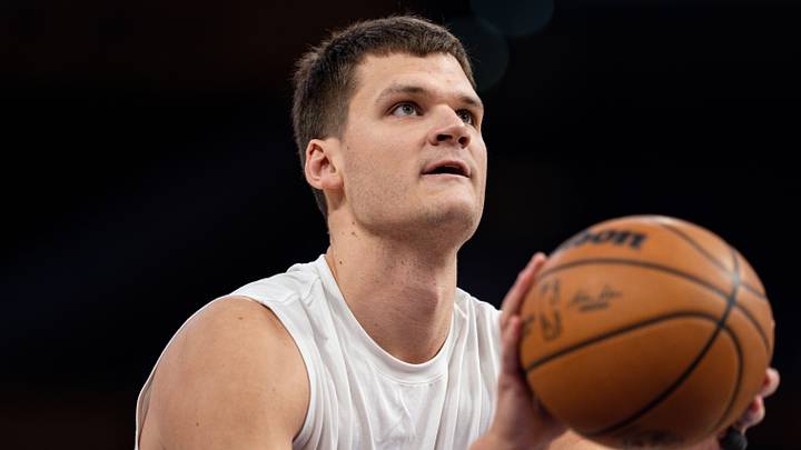 Oct 16, 2026; Los Angeles, California, USA;  Los Angeles Lakers center Walker Kessler (14) during pregame warmups against the Denver Nuggets at Crypto.com Arena.  Mandatory Credit: Jon Endow-Imagn Images