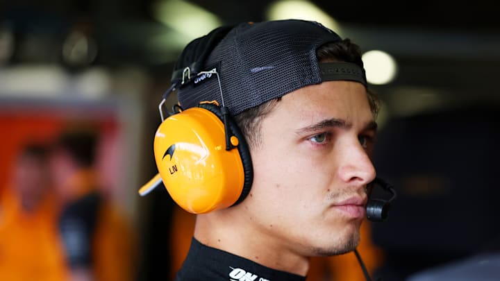 Lando Norris, McLaren, at the 2025 Formula 1 Italian Grand Prix at the Autodromo Nazionale Monza, Monza.