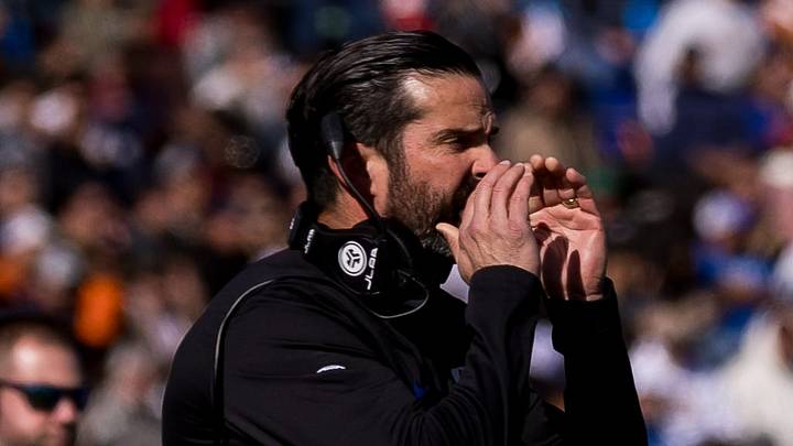 Manny Diaz, head football coach at Duke, shouts during the Tony the Tiger Sun Bowl against Arizona State at Sun Bowl Stadium in El Paso, Texas, on Wednesday, Dec. 31, 2025. Manny Diaz, head football coach at Duke, shouts during the Tony the Tiger Sun Bowl against Arizona State at Sun Bowl Stadium in El Paso, Texas, on Wednesday, Dec. 31, 2025.