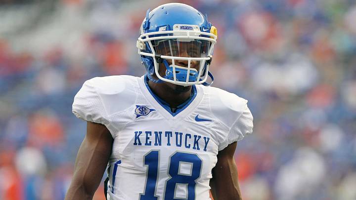 September 25, 2010; Gainesville FL, USA; Kentucky Wildcats wide receiver Randall Cobb (18) before their game against the Florida Gators at Ben Hill Griffin Stadium. Mandatory Credit: Kim Klement-Imagn Images September 25, 2010; Gainesville FL, USA; Kentucky Wildcats wide receiver Randall Cobb (18) before their game against the Florida Gators at Ben Hill Griffin Stadium. Mandatory Credit: Kim Klement-Imagn Images